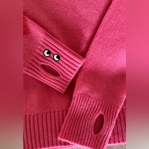 UNIQLO x ANYA HINDMARCH Pink Cashmere Sweater Sz S - Picture 6 of 7
